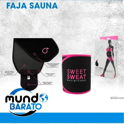 Artículos Deportivos - Faja adelgazante Sweet Sweat para cintura unisex ejercicio sauna caliente sudor 2