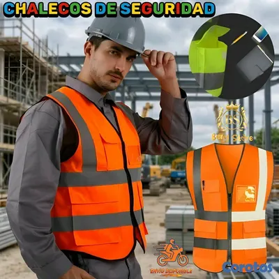 equipos profesionales - CHALECOS DE SEGURIDAD REFLECTIVOS DE ALTA VISIBILIDAD CON BOLSILLOS | CHALECOS | 8