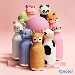 Vasos térmics con cabeza de animales - Botellas Bi