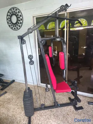 Artículos Deportivos - máquina de ejercicios multifuncional con 100 libras  4