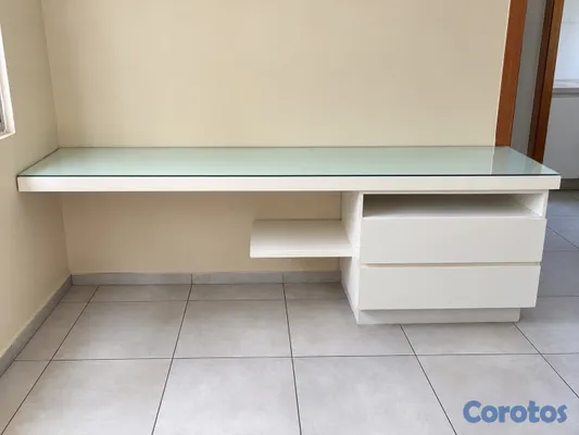 muebles y colchones - Vendo mueble tipo escritorio con mueble television 2