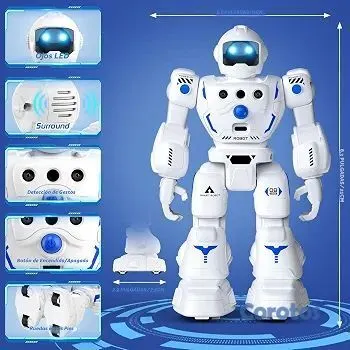 juguetes - 🤖🔥 ¡ROBOT INTELIGENTE PARA NIÑOS! | Control por Gestos | Recargable 🎁 7