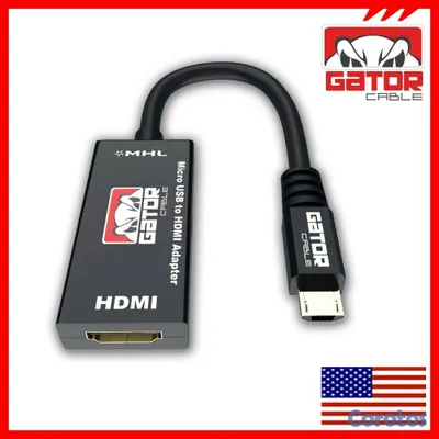 accesorios para electronica - CABLE CONVERTIDOR ADAPTADOR MHL MICRO USB 2.0 A HDMI. 3