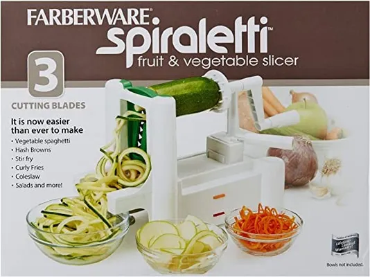 cocina - Spiraletti FABERWARE Rebanar Triturar y Rizar Cortador de vegetales y frutas 3