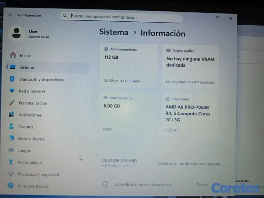 computadoras y laptops - Laptop HP ProBook 455 G2 – 8 GB RAM – Buen equipo  3