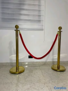 separadores de fila con cordon terciopelo 