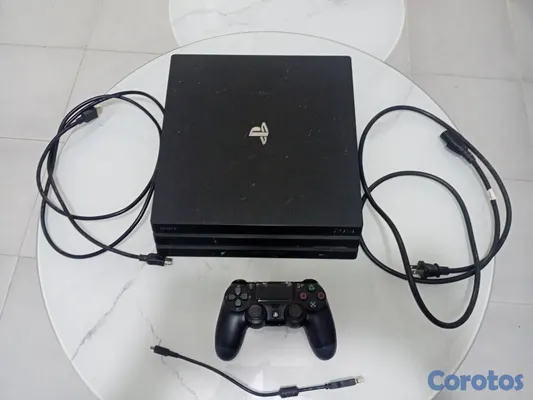 consolas y videojuegos - PS4 PRO 1TB + control + cables 2
