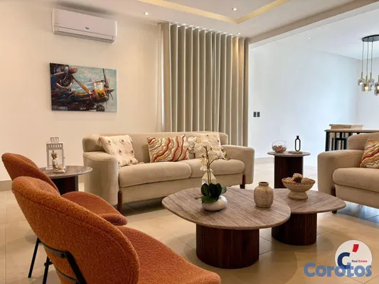 casas - Villa en renta en Punta Cana Village, amueblada de 17