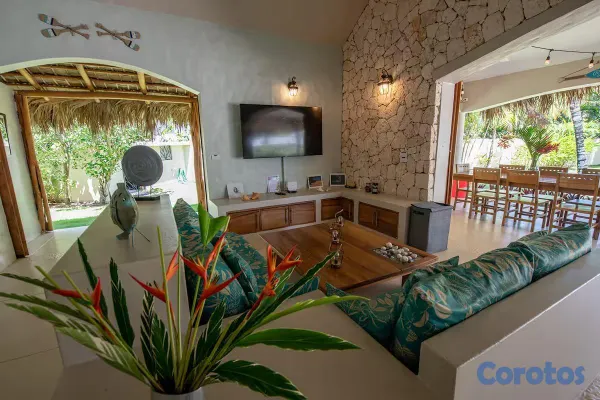 casas vacacionales y villas - 🔥 ¡OPORTUNIDAD EN LAS TERRENAS! Villa Caribeña: 5 Hab a 300m de la playa. 4