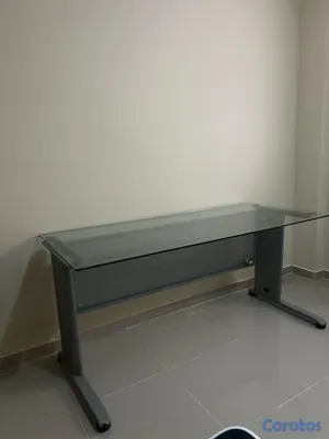 articulos de oficina - Oportunidad Escritorio Con Cristal Templado  3
