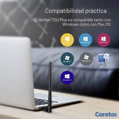 accesorios para electronica - TP-Link Adaptador de WiFi USB AC600 para PC 4