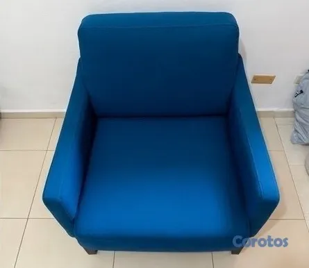 muebles y colchones - Sillón individual azul moderno 💙
 2