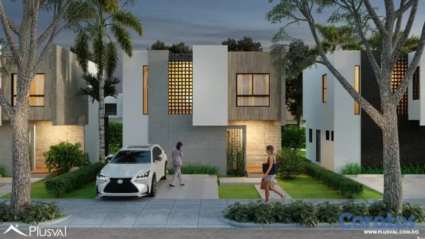 casas - Moderna Casa Tipo Townhouse de 4 Habitaciones en venta - Vista Cana 9