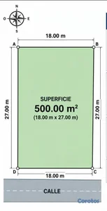 🔵Solar 500 mts en los prados 