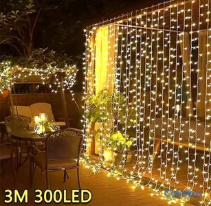 Guirnalda de luces LED 3M lámpara USB de 8 modos para el hogar, fiesta denavidad