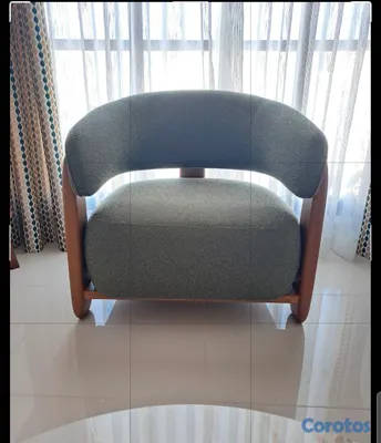 muebles y colchones - Butaca.Nueva. (abierto )  en. caoba. Tapizada.  2