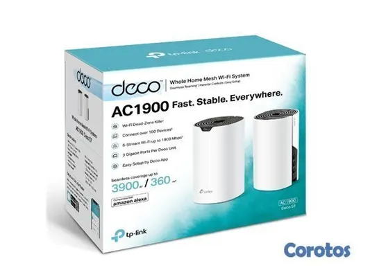 otros electronicos - ROUTER DECO S7 (2-PACK) TP-LINK, AC1900, WI-FI 5 (802.11AC), 1.9 GBPS (600 MBPS  4