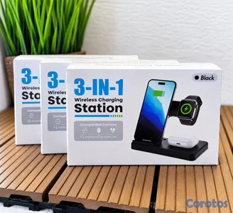 Estación de Carga 3 en 1 Wireless – ¡Solo RD$1,290