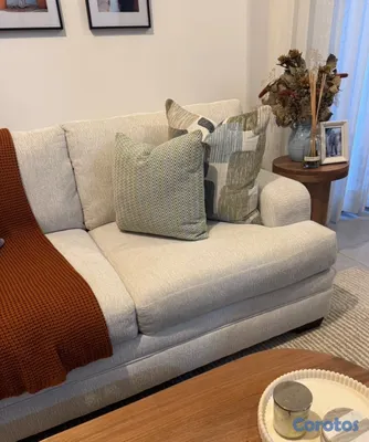 muebles y colchones - Sofá 2 Plazas (Como Nuevo)  4