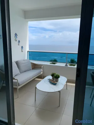 apartamentos - Preciosa Vista al Mar, Piso Alto, Amueblado, 2 Hab 6