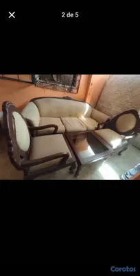 muebles y colchones - JUEGO MUEBLES CLASICO EN CAOBA 100% 8