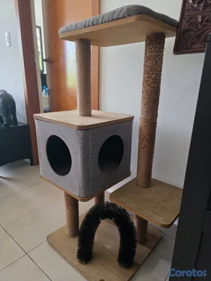 animales y mascotas - CASITA DE GATOS DE TRES NIVELES 5