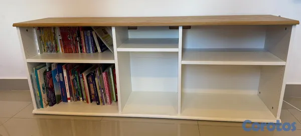 muebles y colchones - Mueble para TV IKEA SKRUVBY blanco con tablero efe 5