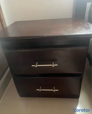 muebles y colchones - pack de 3 gaveteros de caoba antigua  5