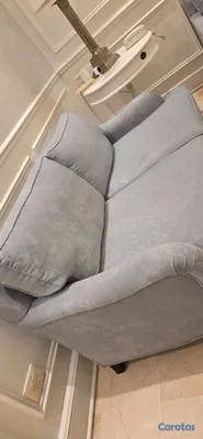 muebles y colchones - Sofa 2 puestos gris restaurado Ilumel 65 pulgadas 4
