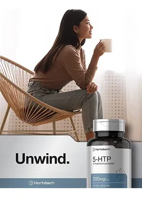 Salud y Equipamiento Médico - Horbaach 5-htp 200 Mg | 180 Capsulas | Suplemento De Fuerza 4