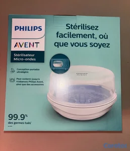 Esterilizador de microondas Philips Avent, 4 biberones.