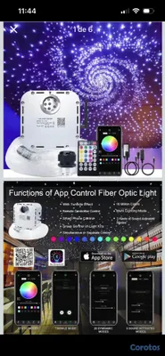 otros electronicos - Kit de fibra óptica con sensor de sonido 32W 3