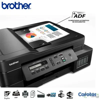 computadoras y laptops - MULTIFUNCIONAL BROTHER DCPT720DW,COPIA,SCANER,IMPRECION, Wi-Fi ,DUPLEX 2