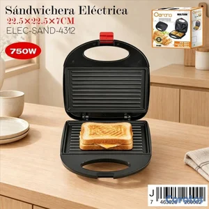 Sandwichera electrica de 750 W
