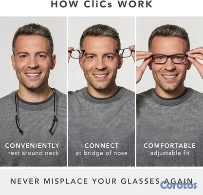 joyas, relojes y accesorios - Gafas de Lectura Plegables  con Conexión Magnética y Diseño Unisex (+3.00)  2