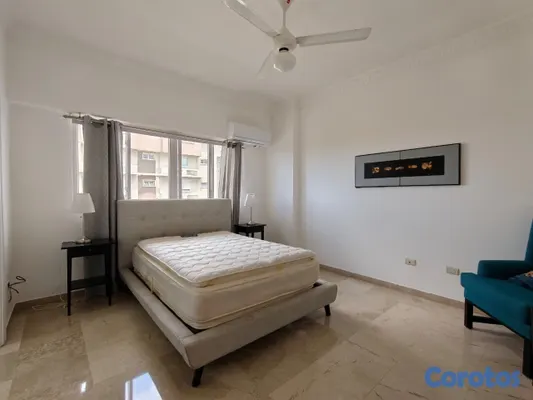 apartamentos - Anacaona  Amueblado en con vista la mar de tres hab con balcón  8