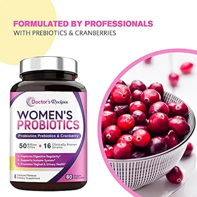 Salud y Equipamiento Médico - Doctor's Recipes Women?s Probiotic, 60 Caps 50 Billion Cfu 1 4