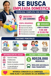 AGENCIA SOLICITA DOMÉSTICAS COMPLETAS Y NIÑERAS CO