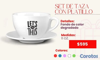 Set de taza con platillo