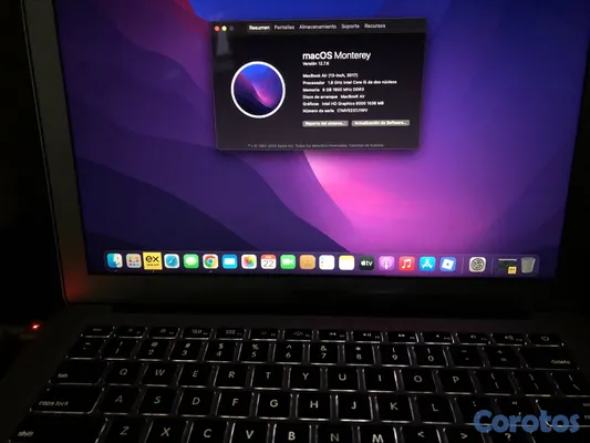 computadoras y laptops - es una Apple Mac book air para piezas dejo de prender lo demás esta muy bien  2