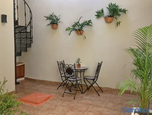 casas - Apartaestudio amueblado con patio y terraza en alq 18