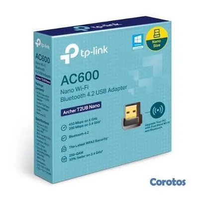 impresoras y scanners - ADAPTADOR DE RED USB WIFI TP-LINK AC600 ARCHER T2U NANO, 2.4GHZ/200MBPS, 5.0GHZ/ 2