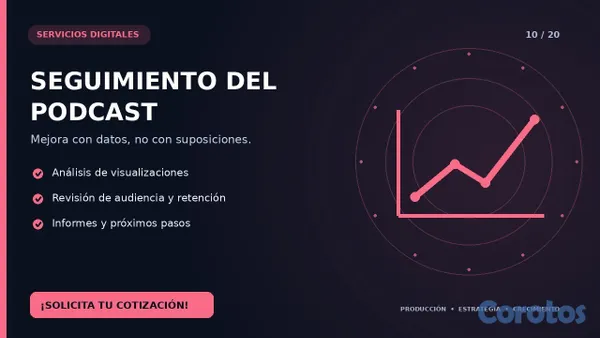 servicios profesionales - PRODUCCIÓN Y GESTION DE PODCAST  9