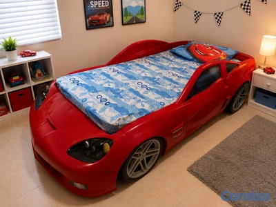 Hermosa Cama de Carro Step2 Chevrolet Corvette Z06