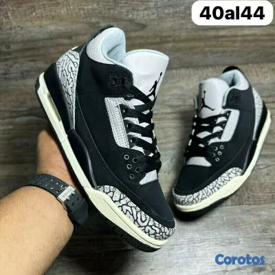 zapatos unisex - Teni Tenis Nike Air Jordan Retro 3 Black Ultimate Edition 03 Limited 2K25 🚀 5