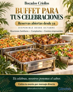 ¡Que tu evento se recuerde por el sabor! Buffet en Santiago