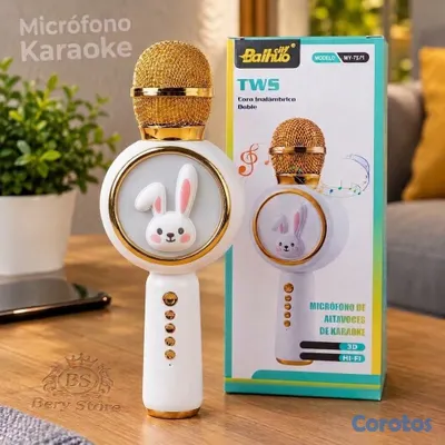 juguetes - Micrófono Karaoke Bluetooth Para Niños y Niñas | Micrófono karaoke con altavoz   2