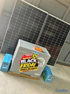 Freezer con paneles solares 