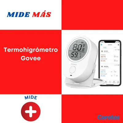 Salud y Equipamiento Médico - Termómetro higrómetro(Termohigrómetro) WiFi, Govee 2