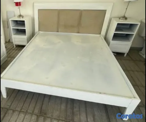 muebles y colchones - JUEGO DE HABITACIÓN USADO TAMAÑO QUEEN INCLUYE  COLCHON  TODO  EN BUEN ESTADO 3